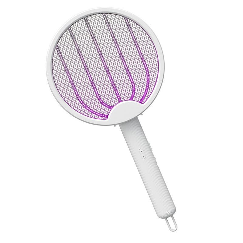 Paleta cu lumina UV impotriva tantarilor si alte insecte, alimentare USB, picior pliabil, alba