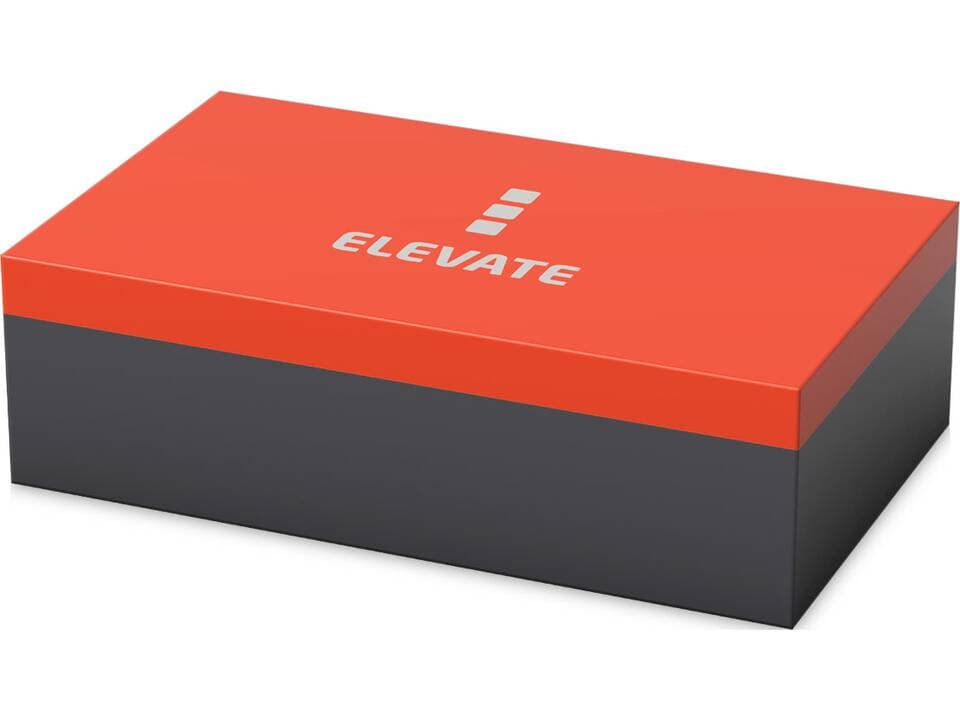 Bratara model Elevate Elliott Survival din snur tip Paracord, cu fluier, negru/portocaliu — varianta 5
