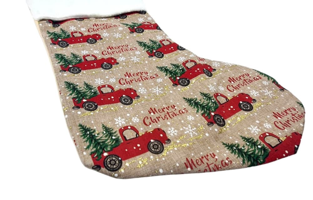 Ciorap cadouri, imprimeu Merry Christmas, 15 x 30 cm — varianta 2