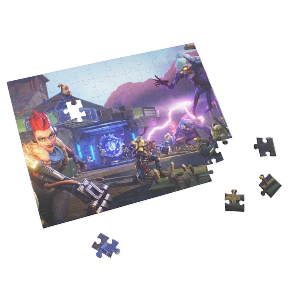 Puzzle 80 piese, 20 x 15 cm, personaje Fortnite, model 1 — varianta 2