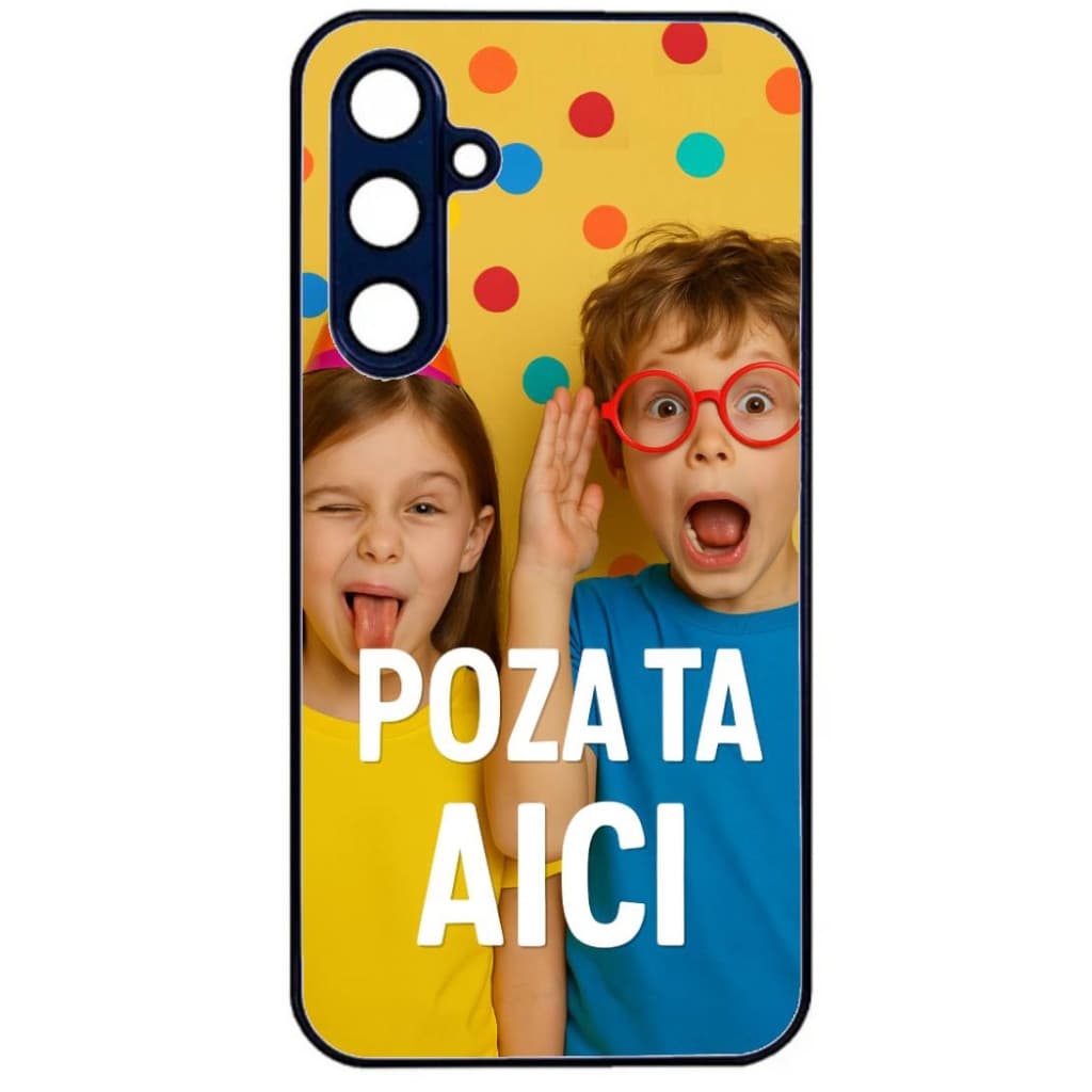 Husa Samsung Galaxy A53, Colorful Aluminium TPU, personalizata cu poza ta!