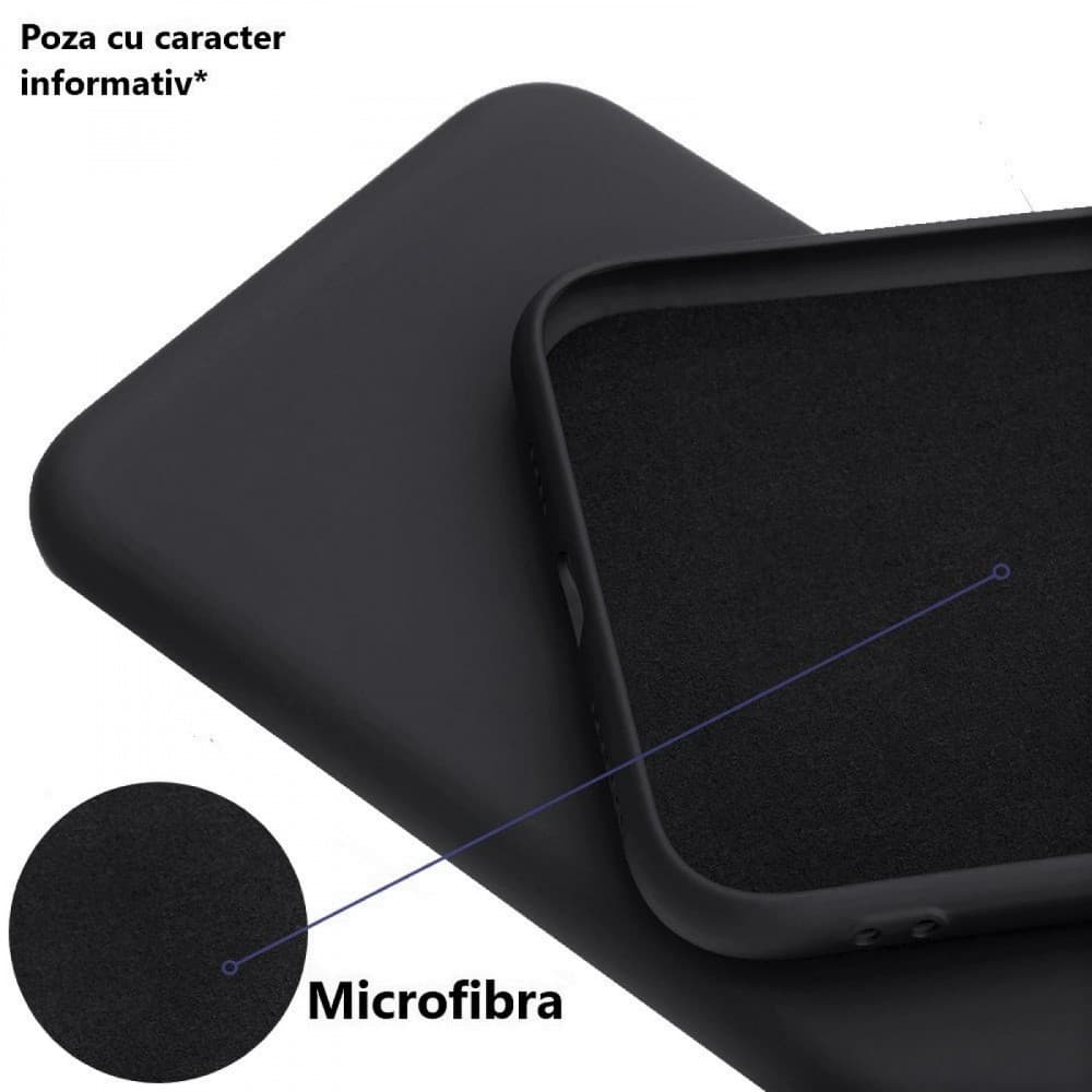 Husa Samsung Galaxy A17, Luxury Silicone, protectie camera, catifea in interior, neagra — varianta 4
