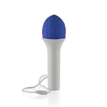 Balon cu adaptor umflare/dezumflare Samballoon, reutilizabil, sunet maracas samba, albastru — varianta 2