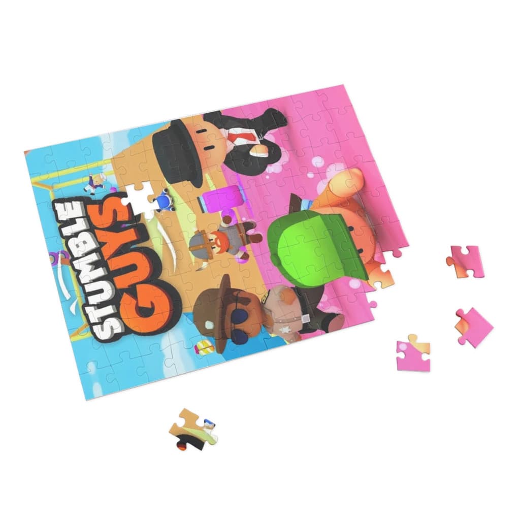 Puzzle 80 piese, 20 x 15 cm, personaje Stumble Guys, model 3 — varianta 2