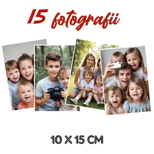 Set 15 fotografii cu imaginea ta, 10 x 15 cm