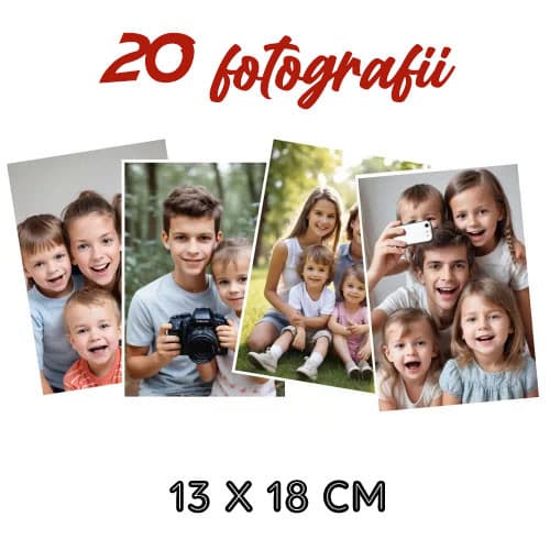 Set 20 fotografii cu imaginea ta, 13 x 18 cm