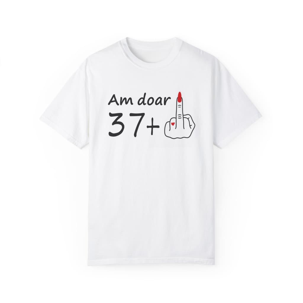 Tricou personalizat alb, unisex, varsta ta +, modal, diverse marimi — varianta 3