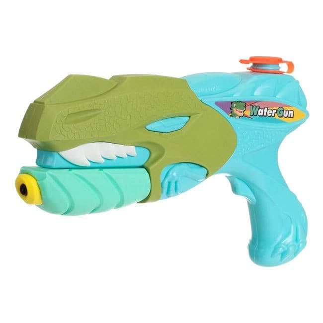 Jucarie pistol cu apa, 27 cm, plastic, Dinozaur, turcoaz/verde — varianta 2