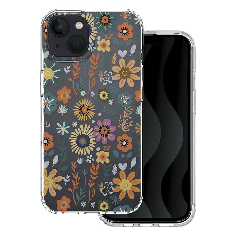 Husa Apple iPhone 14 / iPhone 13, IMD Print Case, TPU flexibil, transparent, Field
