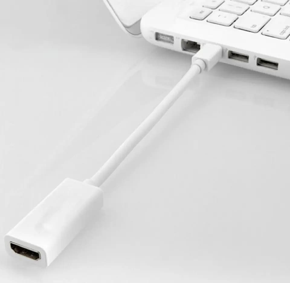 Cablu adaptor mini DisplayPort (DP) - HDMI Active, rezolutie Full HD, alb — varianta 3