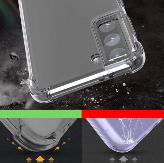 Husa Samsung Galaxy Note 20 Ultra, TPU transparent, intarituri in colturi, grosime 1,5 mm — varianta 2