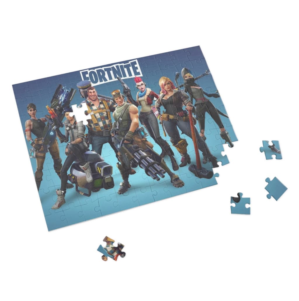 Puzzle 80 piese, 20 x 15 cm, personaje Fortnite, model 3 — varianta 2