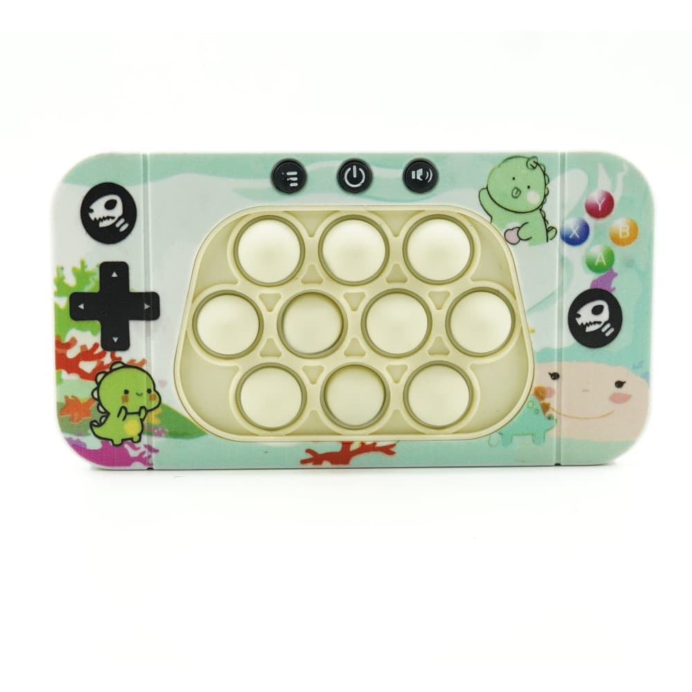Jucarie interactiva Speed Push, joc de viteza apasare taste tip Pop-It, sunete si lumini, model dinozaur