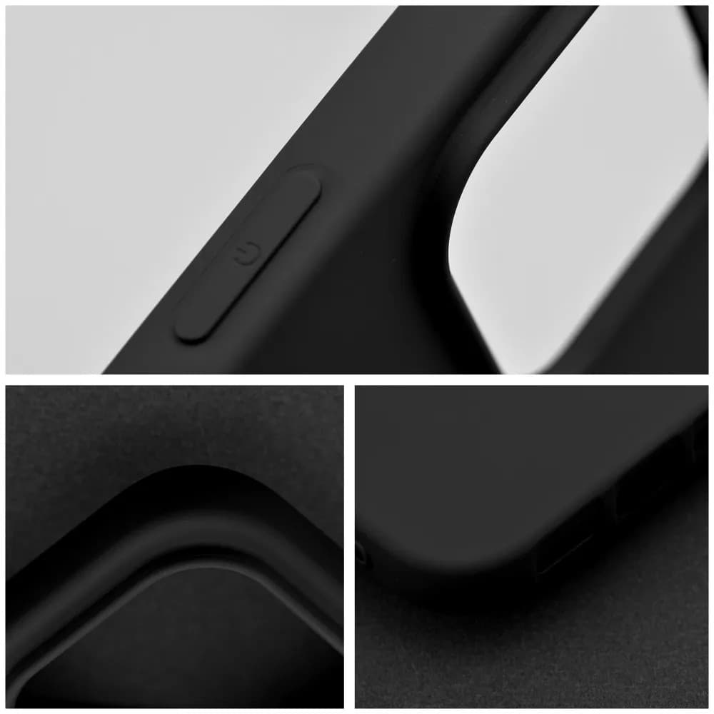 Husa Apple iPhone 16 Pro Max, Luxury Silicone, catifea in interior, protectie camere, neagra — varianta 4
