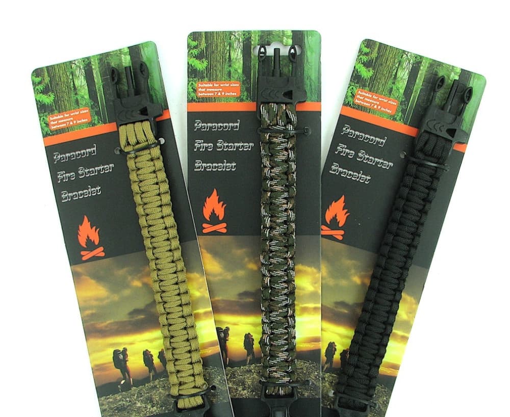 Bratara din snur tip Surviver Paracord, cu fluier, cutit, busola si amnar, diverse culori — varianta 4