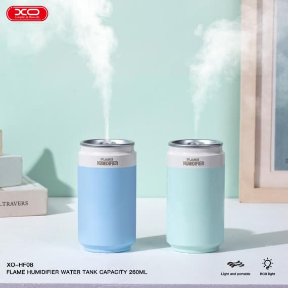 Umidificator casa/auto XO HF08, aspect doza suc, 260 ml, gri — varianta 6