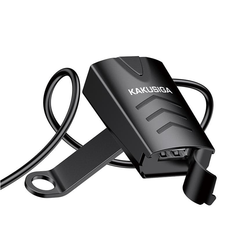 Incarcator moto  KSC-1058, 1 x USB-A, 24V - 9V, 1.2A, waterprof, montaj ghidon, negru