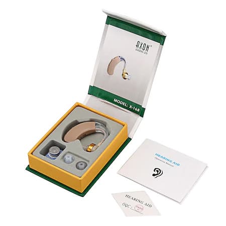 Aparat auditiv Axon X-163, retroauricular, 2 olive — varianta 3