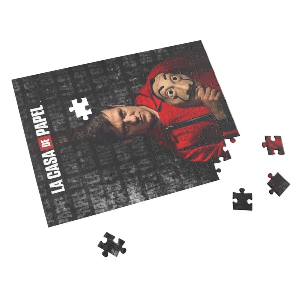 Puzzle 80 piese, 20 x 15 cm, personaje Casa de Papel, model 2 — varianta 2