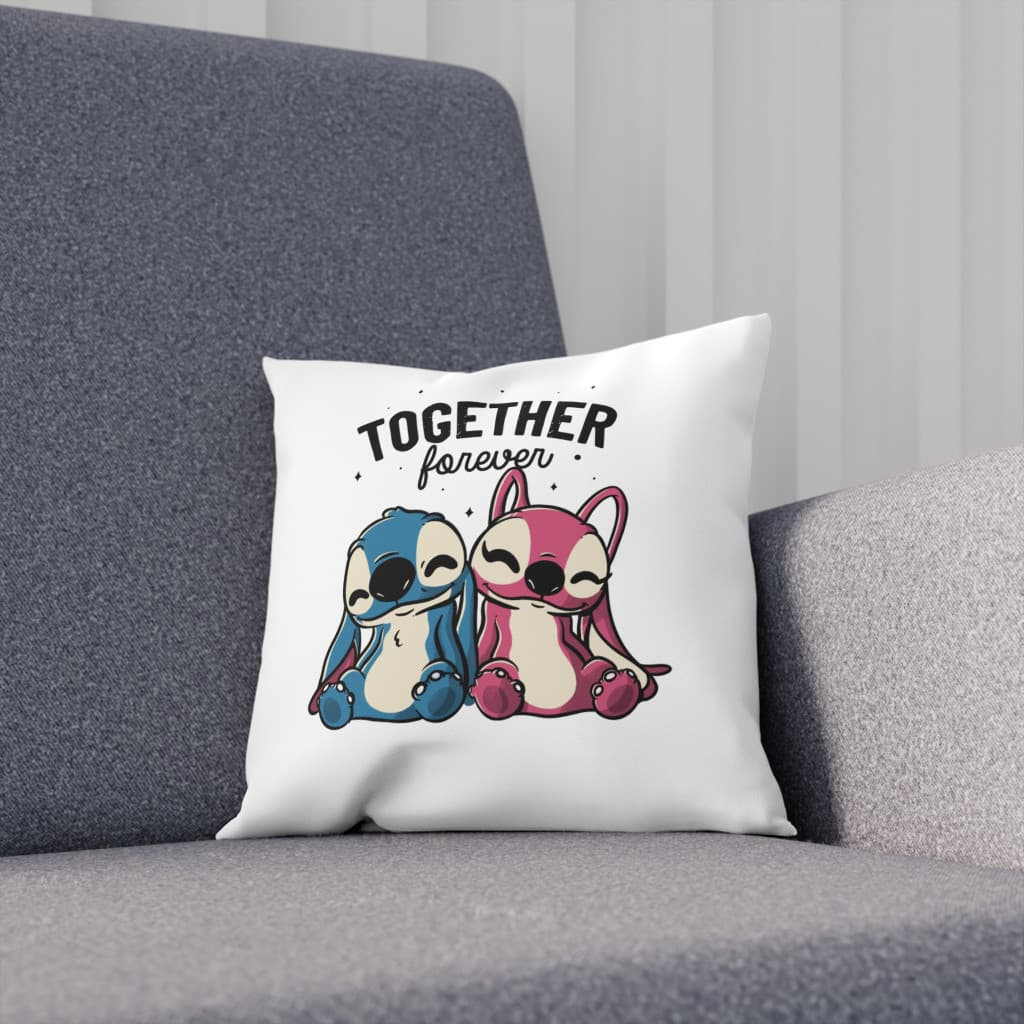 Perna decorativa personalizata, 40 x 40 cm, alba, mata, husa detasabila, model 4 — varianta 2