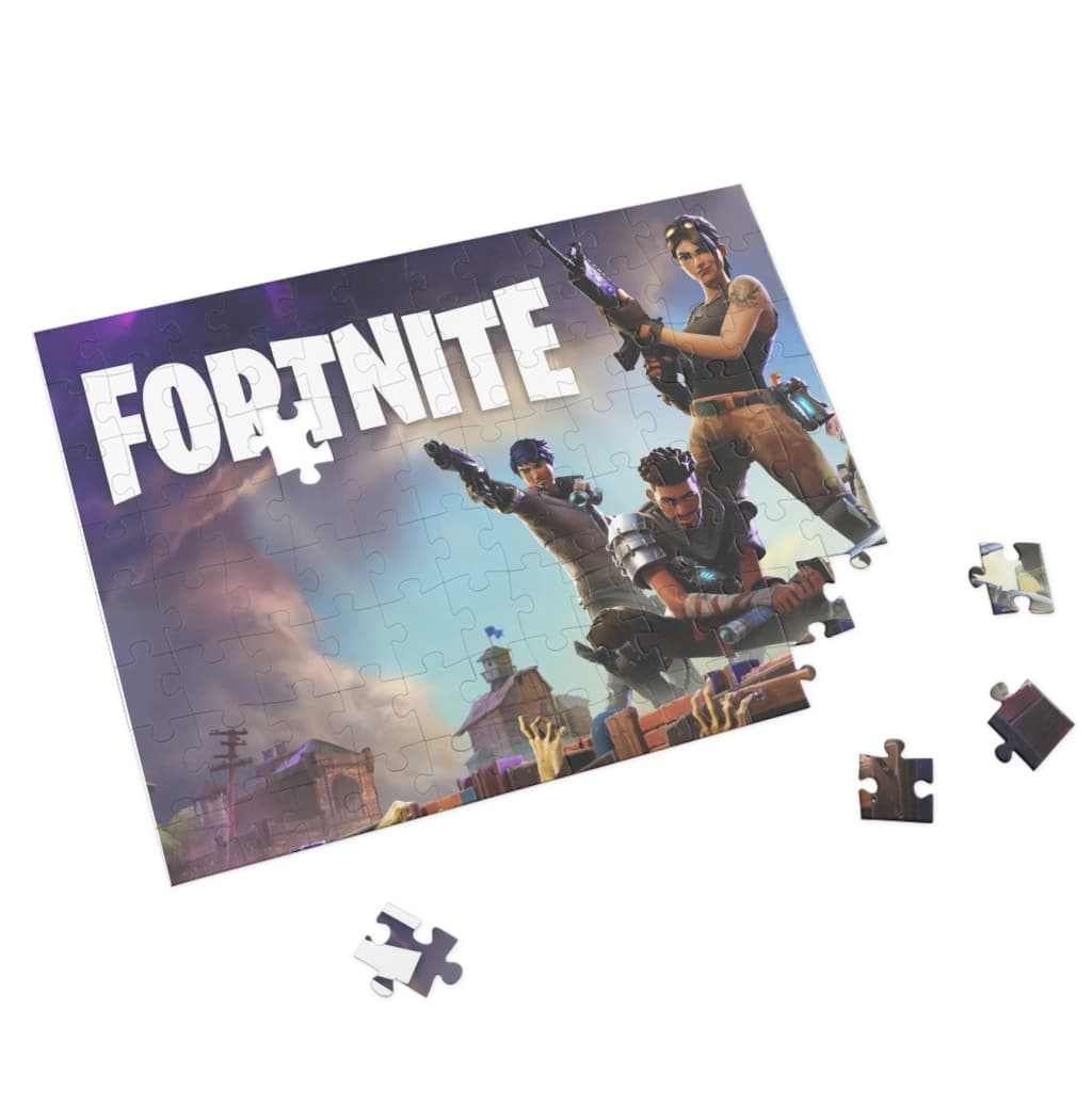 Puzzle 80 piese, 20 x 15 cm, personaje Fortnite, model 2 — varianta 2