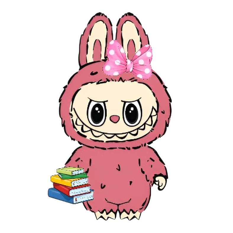 Sticker mic/mare pentru tricouri sau alte materiale textile albe, termo aplicabile, model La Bubu 2