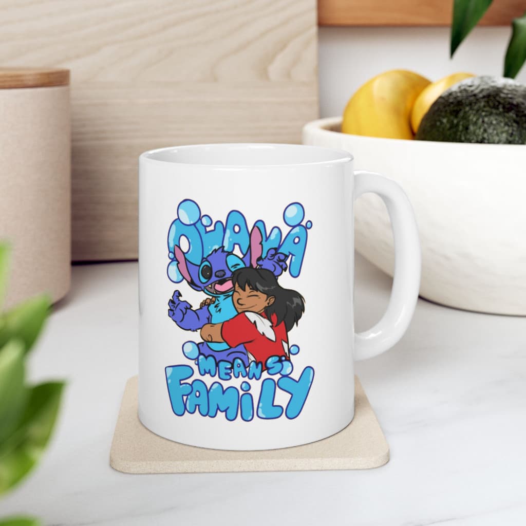 Cana ceramica personalizata, design Family, 330 ml, alba — varianta 2
