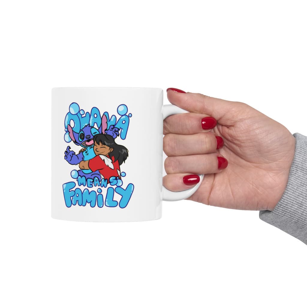 Cana ceramica personalizata, design Family, 330 ml, alba — varianta 6