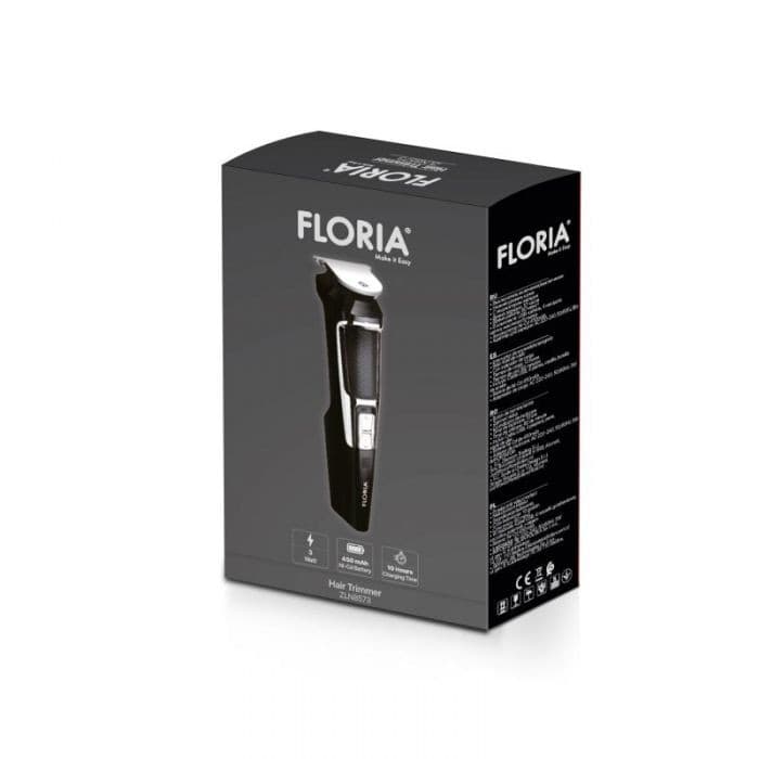 Aparat de tuns Floria ZLN8573, acumulator intern, incarcare cablu 220V, pentru par si barba, negru — varianta 2