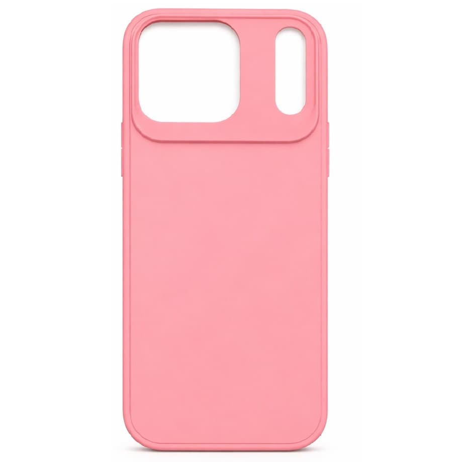 Husa protectie Apple iPhone 17 Pro Max, Matt TPU My Choice, silicon moale, roz pal