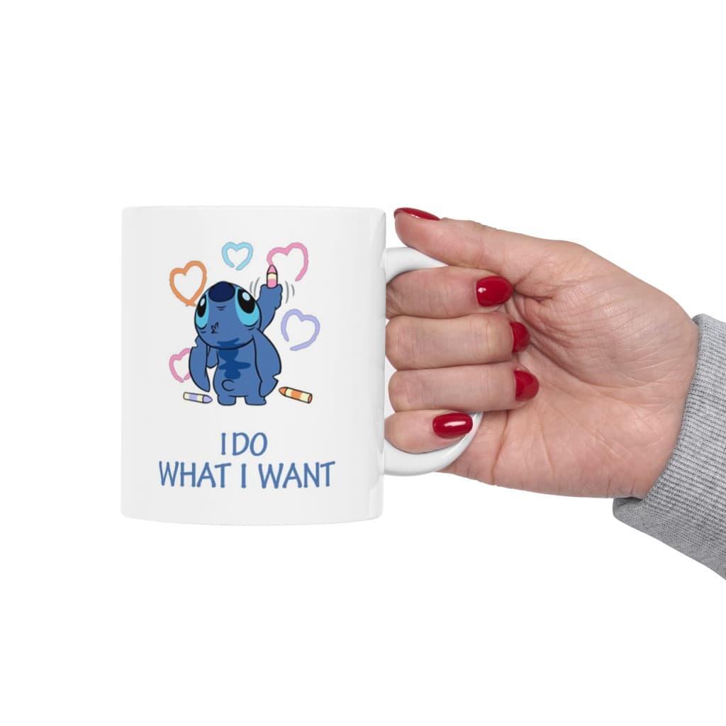 Cana ceramica personalizata, design I do what i want, 330 ml, alba — varianta 5