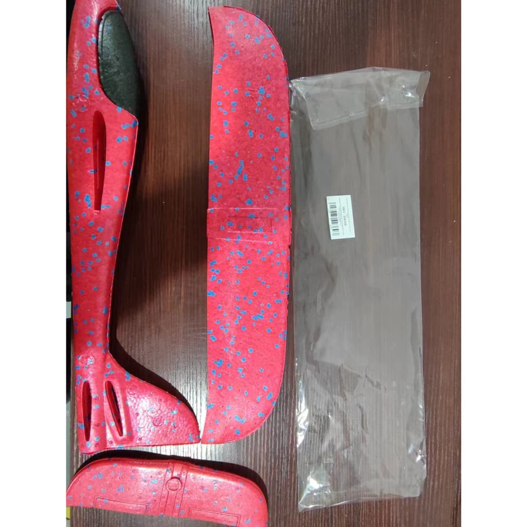 Avion planor din polistiren, 47 cm, rosu — varianta 3