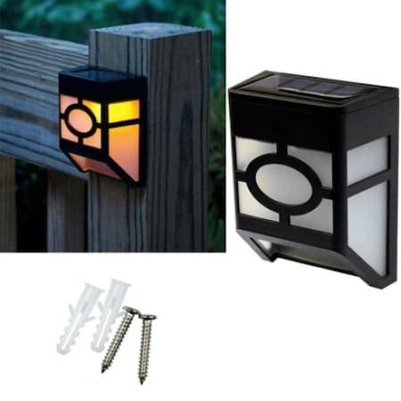 Lampa solara cu senzor geometric, IP65, lumina alb cald — varianta 3