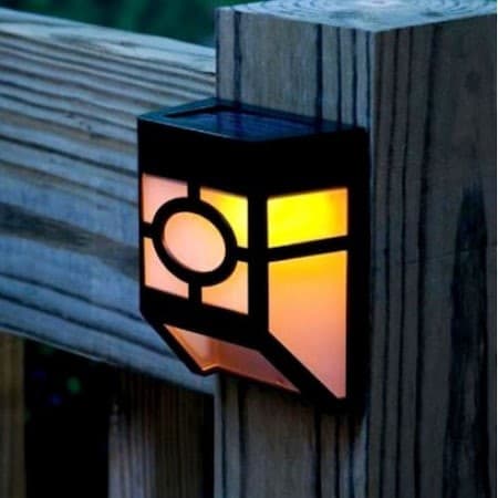 Lampa solara cu senzor geometric, IP65, lumina alb cald — varianta 6