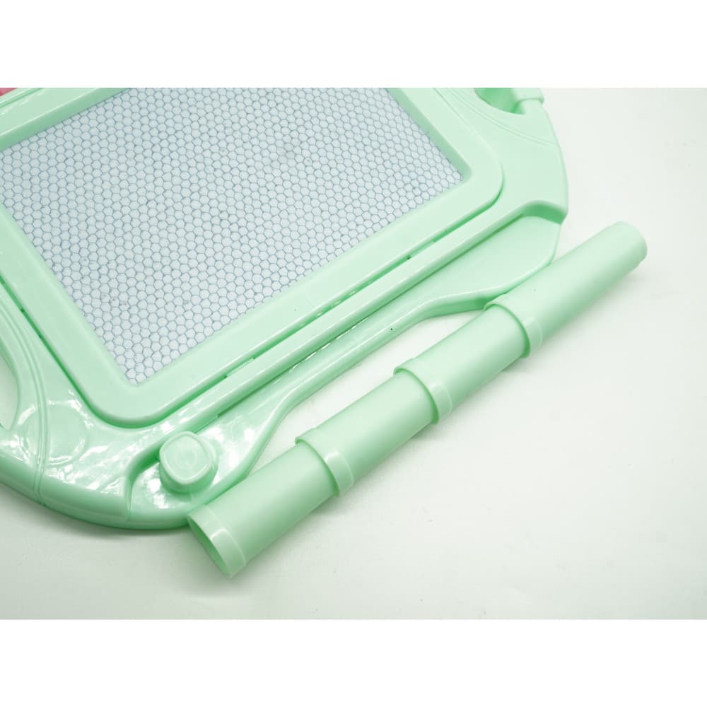 Tabla Magnetica pentru desen, Pix, forma dreptunghi, dimensiuni 23x17 cm, Dezvolta Creativitatea, cu picioare suport, Verde — varianta 2
