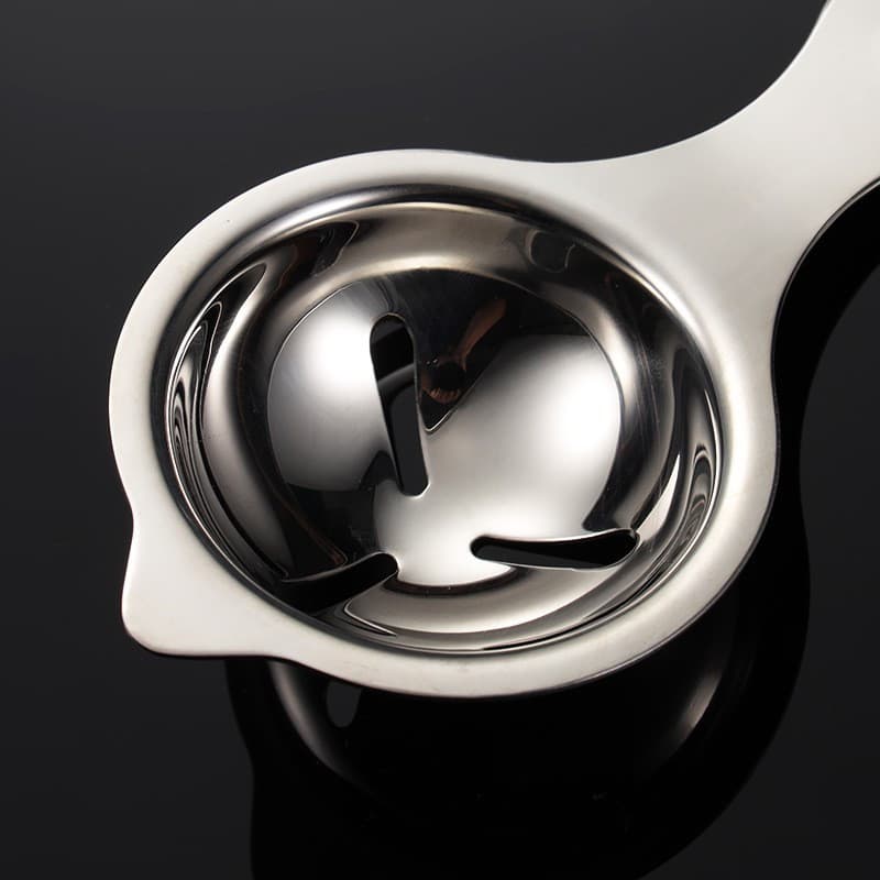 Separator de oua, separa albusul de galbenus, inox, usor de folosit, 14 x 7.5 cm, argintiu — varianta 2