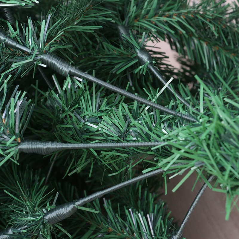 Brad artificial de Craciun, 120 cm, 240 ramuri/varfuri, plastic, interior/exterior, verde, suport inclus — varianta 5