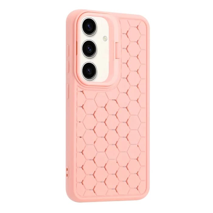 Husa Samsung Galaxy S23+ (S23 Plus), HoneyComb Bracket, functie stand, roz pal — varianta 4