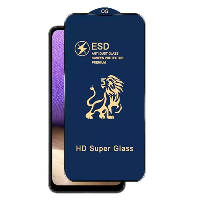 Folie Samsung Galaxy A55, ESD Super HD Glass, Anti-static, margini negre