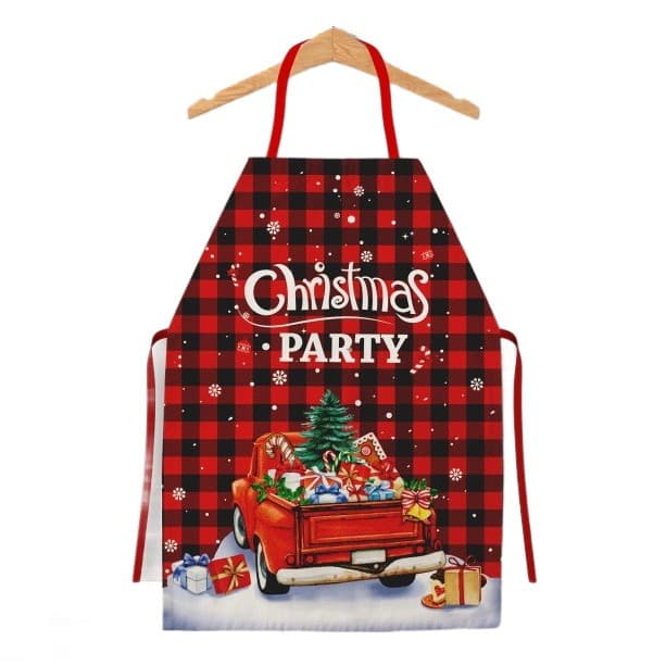 Sort de bucatarie decorativ, tema Craciun, 50 x 70 cm, model Christmas Party