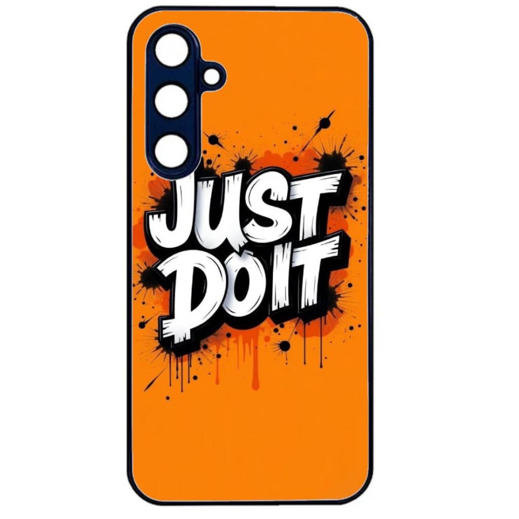 Husa Samsung Galaxy S23, Colorful Aluminium TPU, mesaj Just Do it