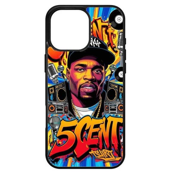 Husa protectie Apple iPhone 16 Pro Max, Colorful Aluminium TPU, design 50Cent