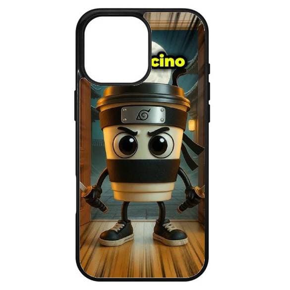 Husa protectie Apple iPhone 16 Pro Max, Colorful Aluminium TPU, design Cappuccino Assassino