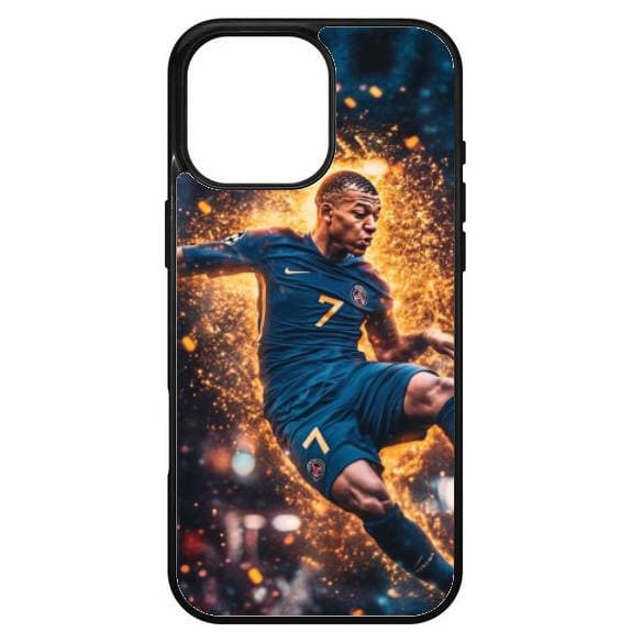 Husa protectie Apple iPhone 16 Pro Max, Colorful Aluminium TPU, design Mbappe 1