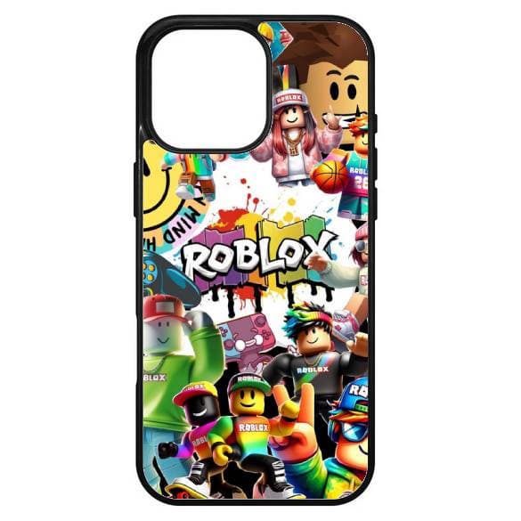 Husa protectie Apple iPhone 16 Pro Max, Colorful Aluminium TPU, design Roblox 1