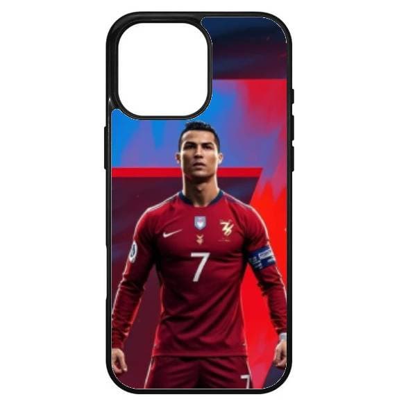 Husa protectie Apple iPhone 16 Pro Max, Colorful Aluminium TPU, design Ronaldo 1