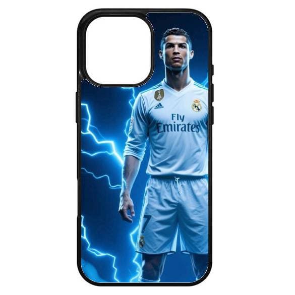 Husa protectie Apple iPhone 16 Pro Max, Colorful Aluminium TPU, design Ronaldo 4