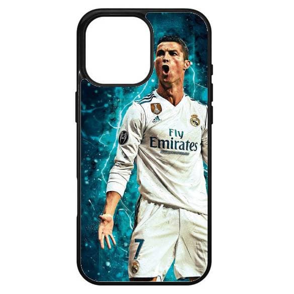 Husa protectie Apple iPhone 16 Pro Max, Colorful Aluminium TPU, design Ronaldo 5