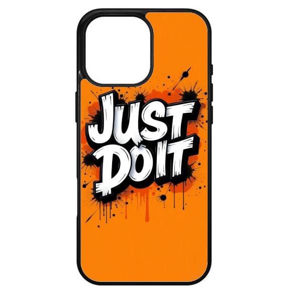 Husa protectie Apple iPhone 16 Pro Max, Colorful Aluminium TPU, mesaj Just Do it