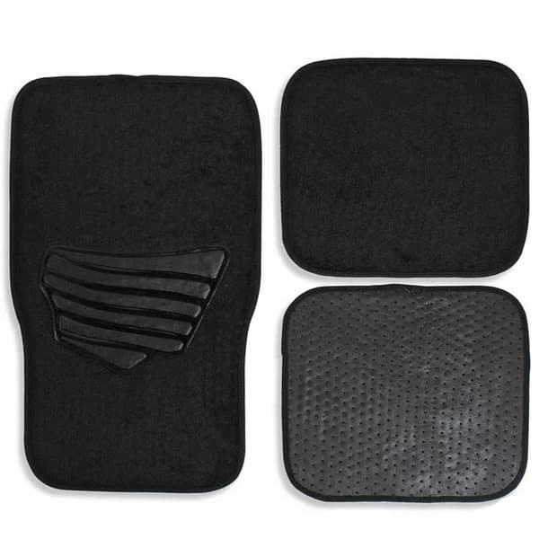 Set 4 covorase auto, mocheta, antiderapante, negre